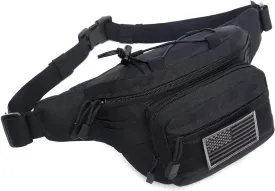 Tactical Fanny Pack Military Waist Bag Pack Hip Bum EDC Bag with Adjustable Strap for Camping Hiking Hunting