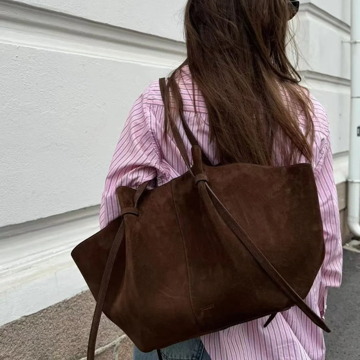 The Clarice | Suede Tote Bag – Elevate Your Everyday Elegance
