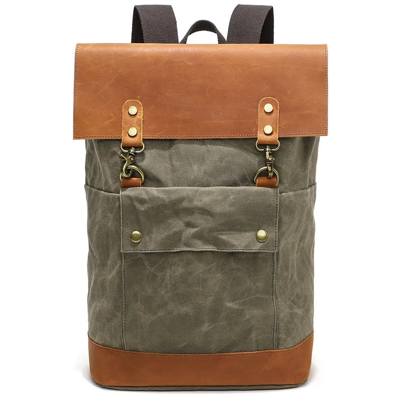 Travel Backpack, Canvas Backpack, Personalized Christmas Gift, Unisex Rucksack