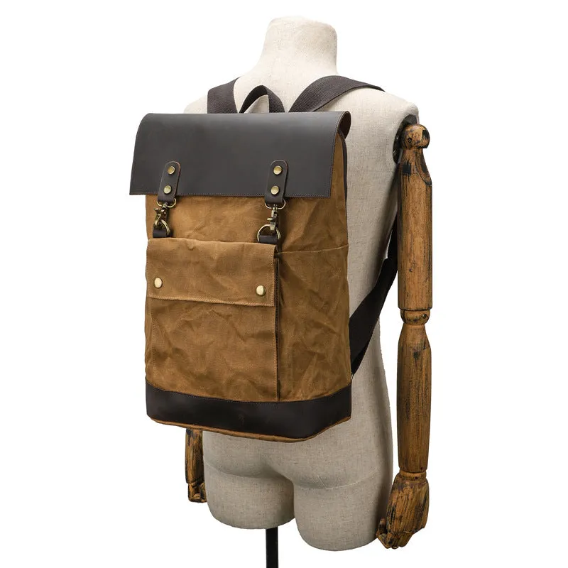 Travel Backpack, Canvas Backpack, Personalized Christmas Gift, Unisex Rucksack