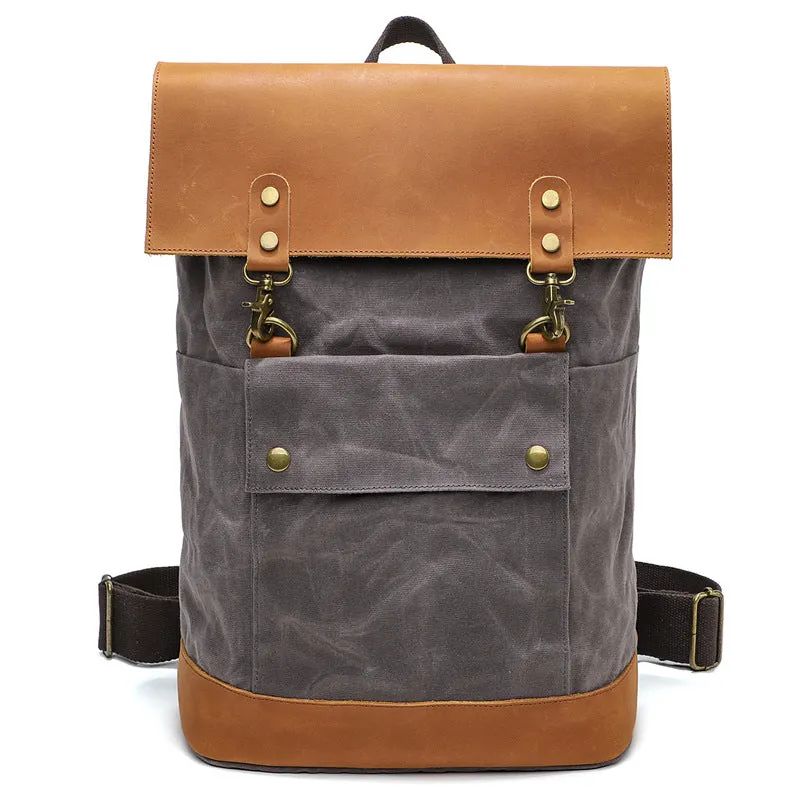 Travel Backpack, Canvas Backpack, Personalized Christmas Gift, Unisex Rucksack