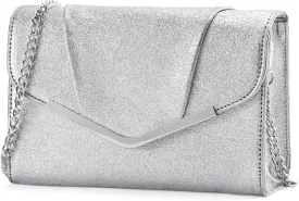 VASCHY Clutch Purse for Women,Fashion Envelope Evening Small Formal Handbag Fold-over Crossbody Shoulder Bag Wedding,Party