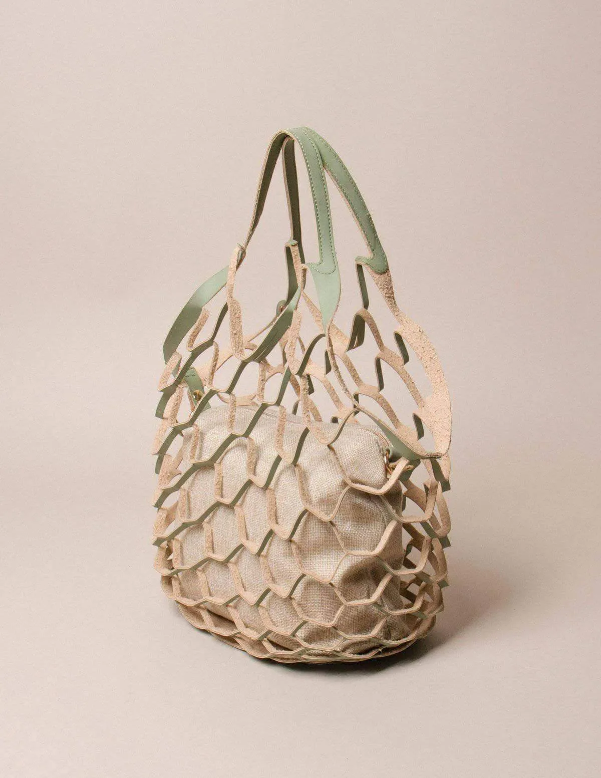 Vegan Leather Basket Bag