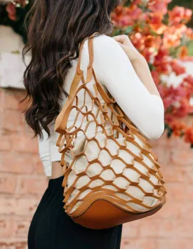 Vegan Leather Basket Bag