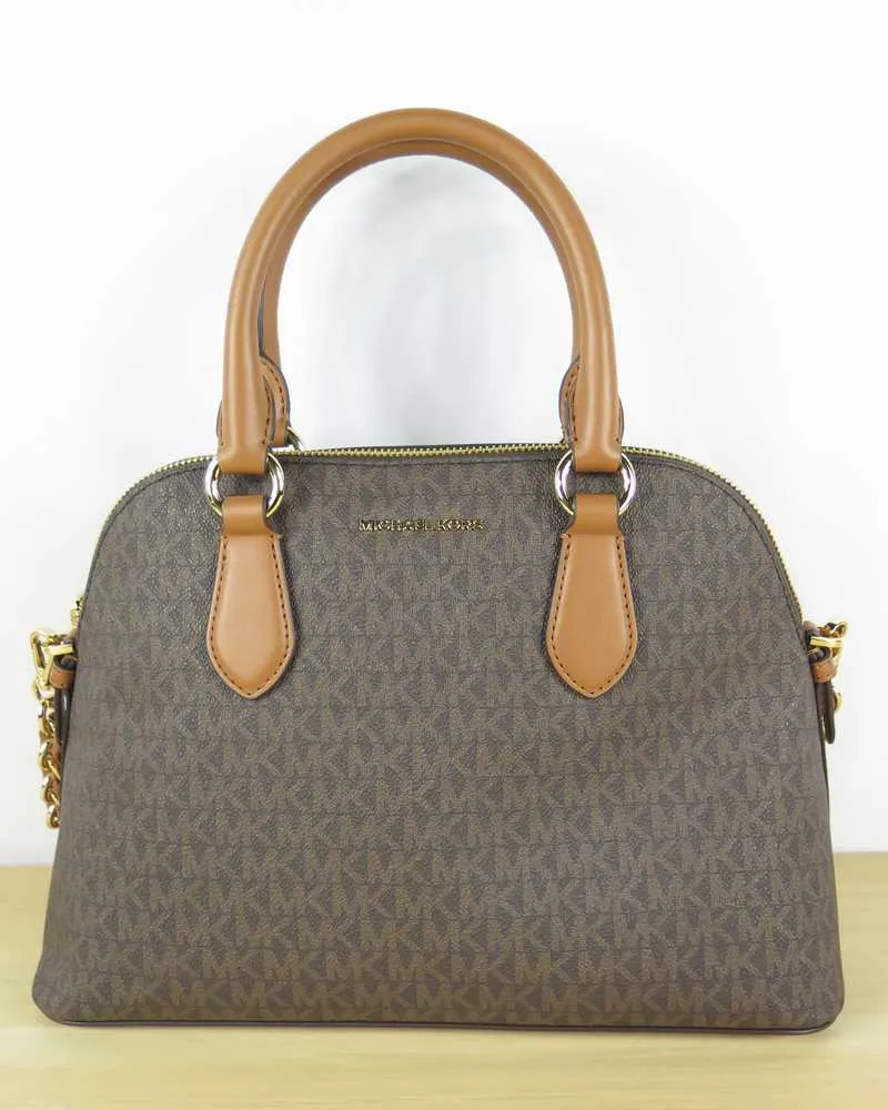 Veronica Medium Logo Dome Satchel