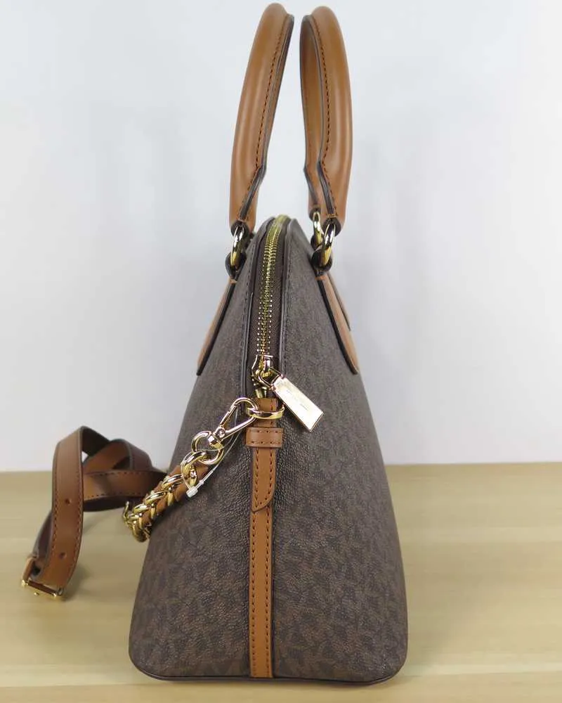Veronica Medium Logo Dome Satchel
