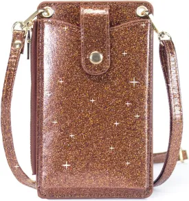 Womens Cellphone Crossbody Bag Small Light Leather Shoulder Purse Handbag Card Wallet Lanyard Case Girls Satchel Pouch
